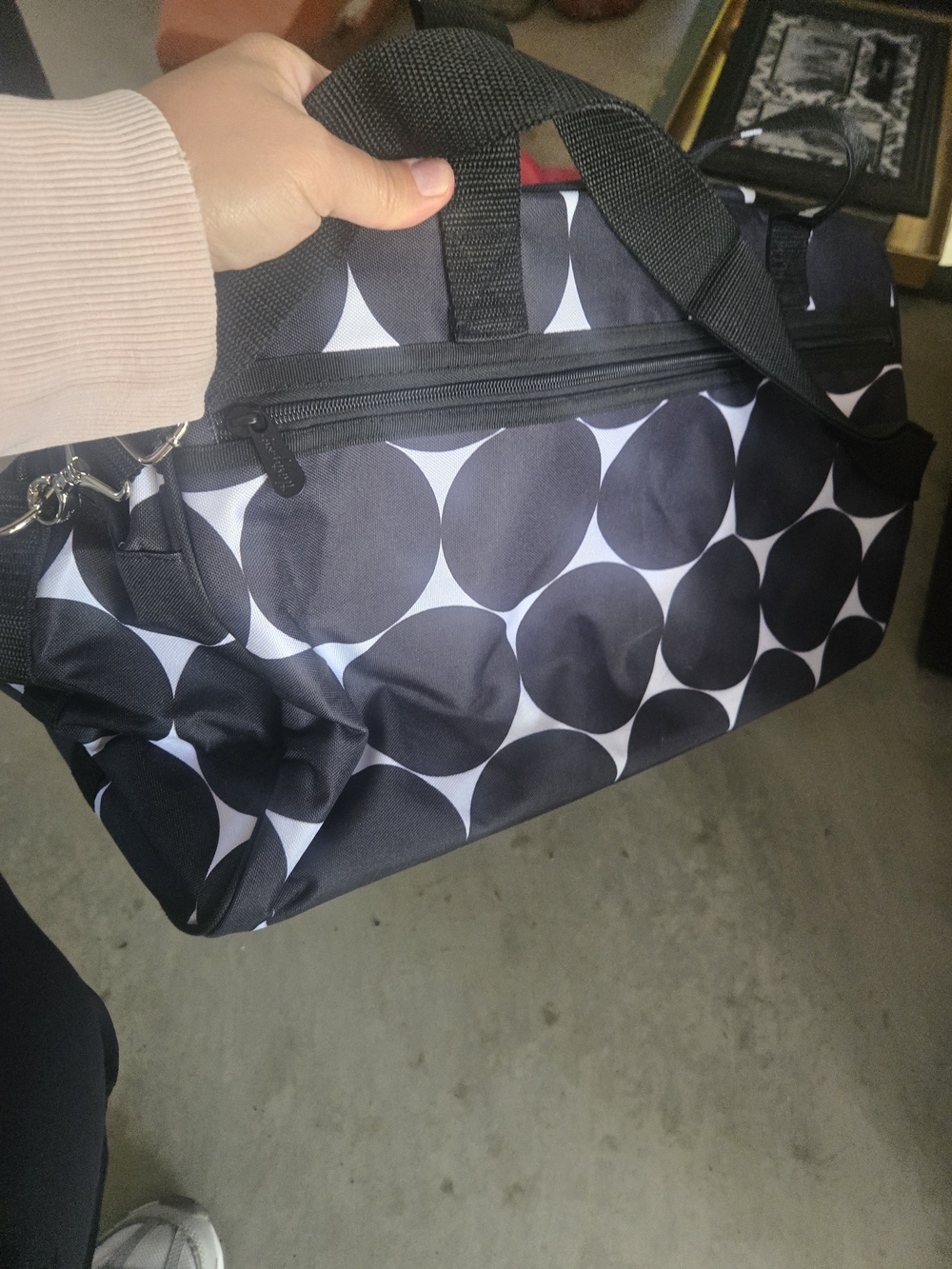 thirty-one Black and White Dot Travel Bag